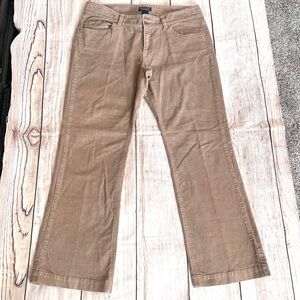 Ralph Lauren Polo Jeans Co Womens Sz 14x32 Wendy Corduroy Bootcut Mid Rise Beige